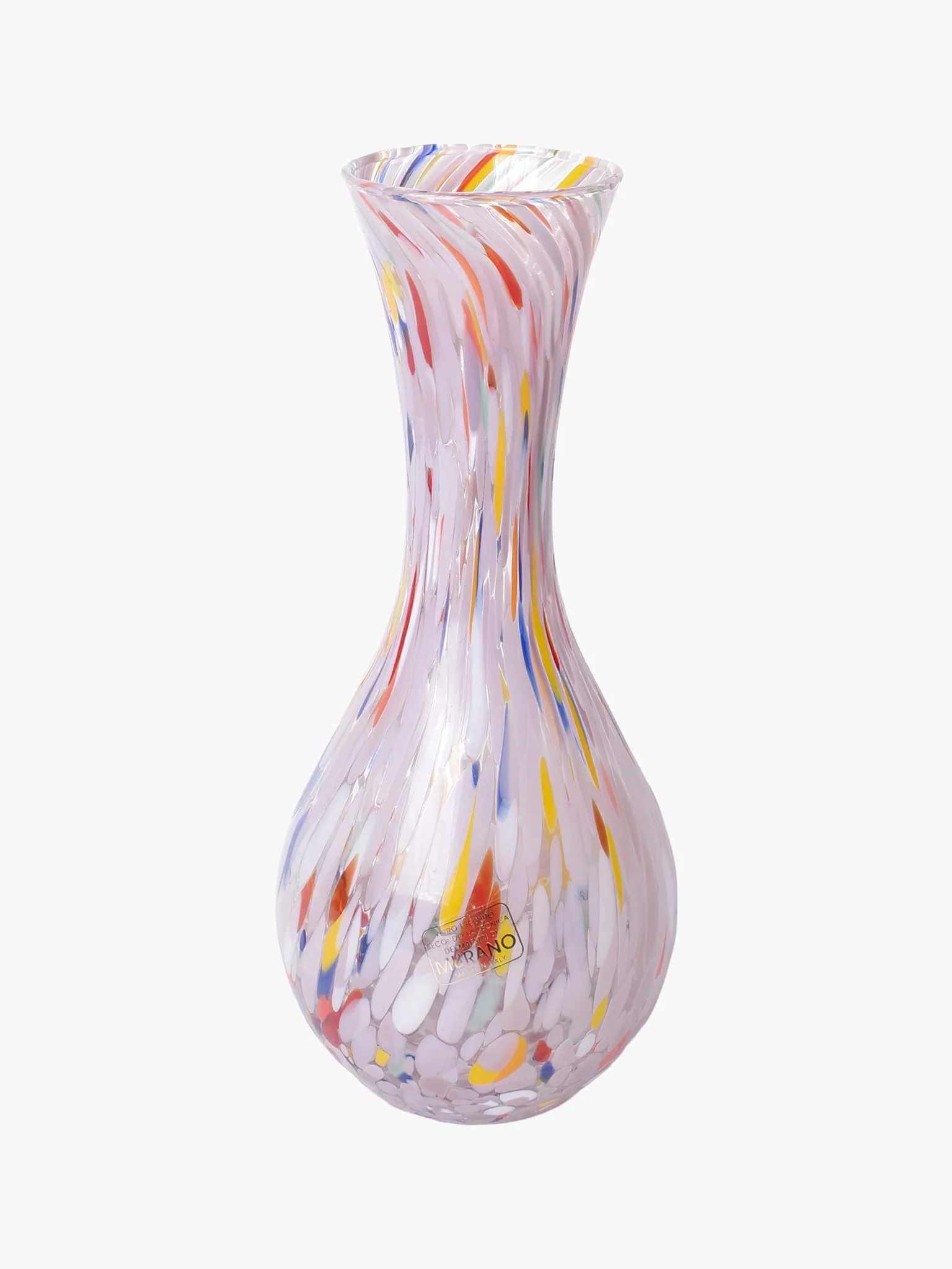 Murano Funnel Vase (23cm) - Lilac - Image 2