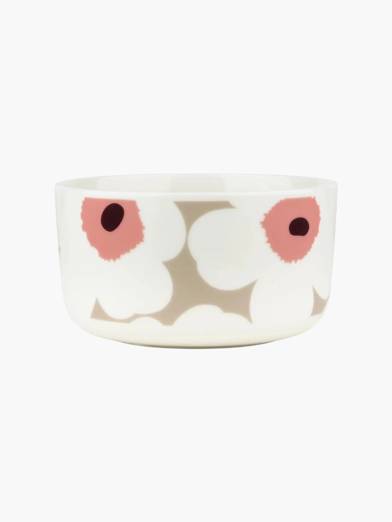 Oiva / Unikko Bowl - White & Clay (500ml)