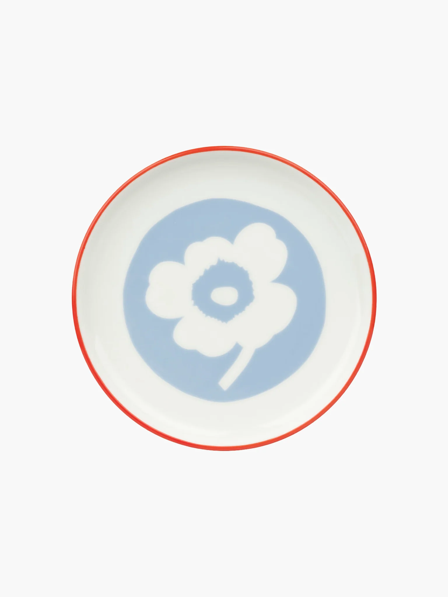Oiva / Unikko Bowl - White & Red (400ml) - Image 2
