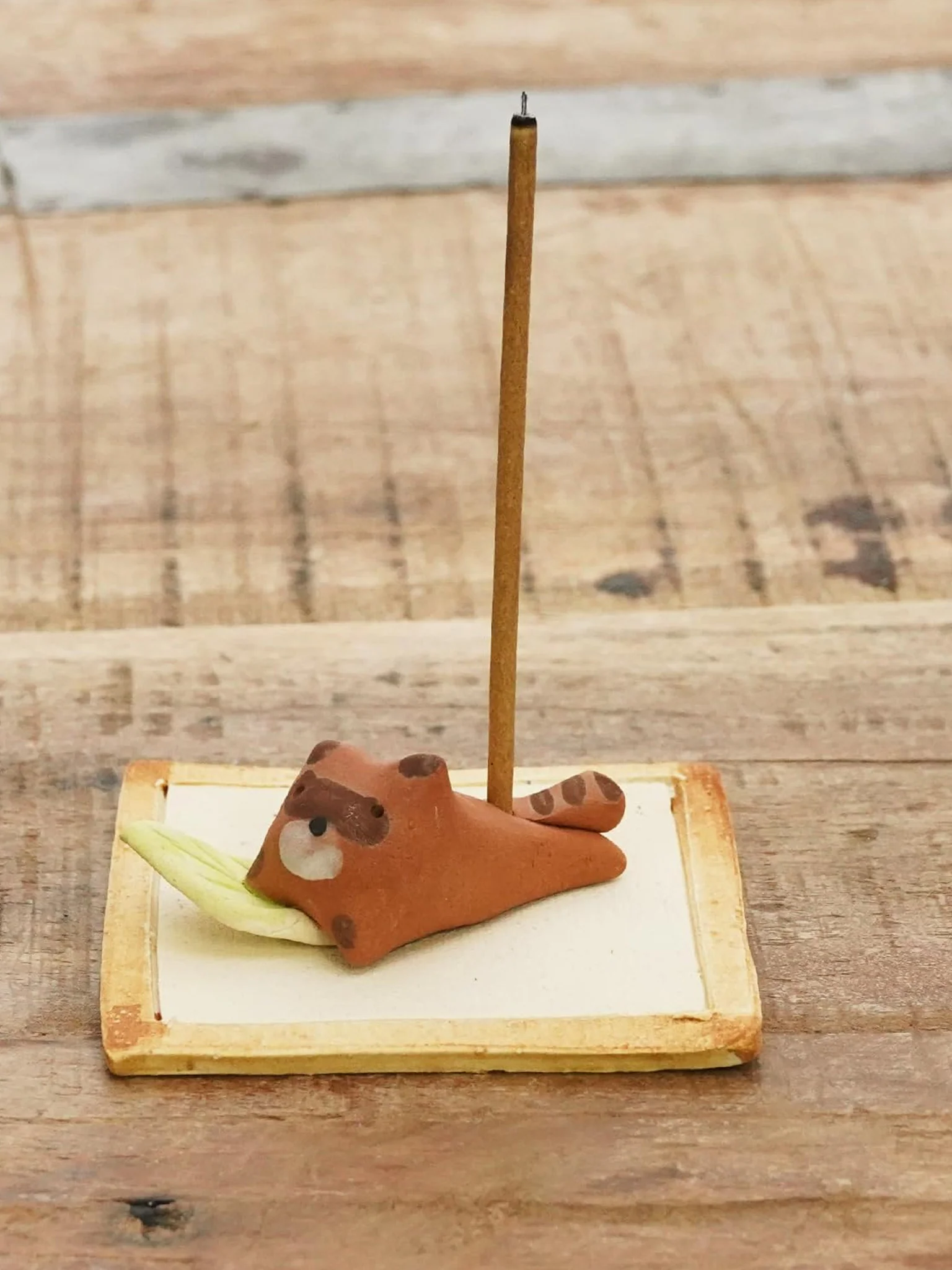 Raccoon Dog Incense Holder - Image 2