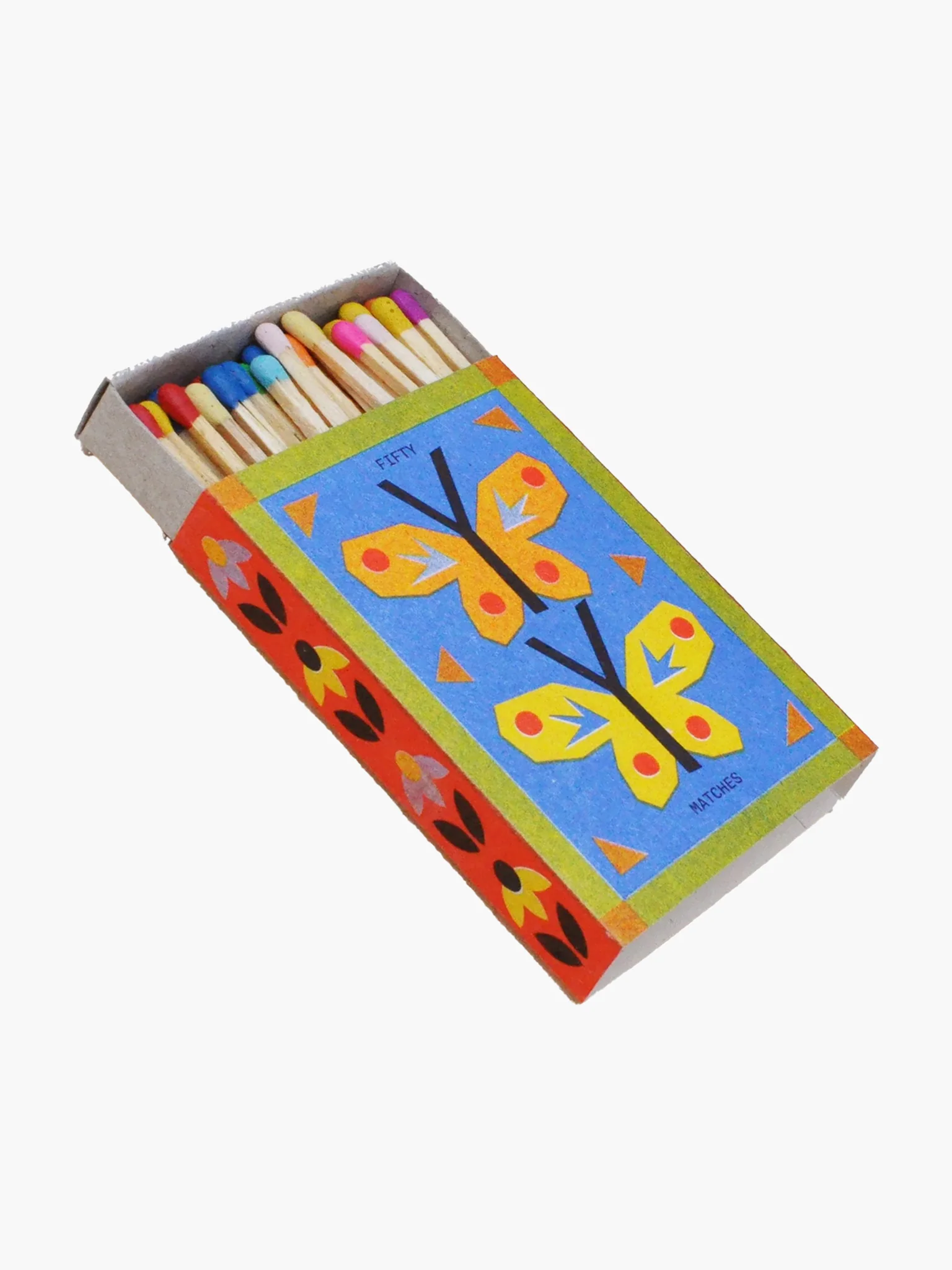 Risograph Printed Matchbox - Butterfly
