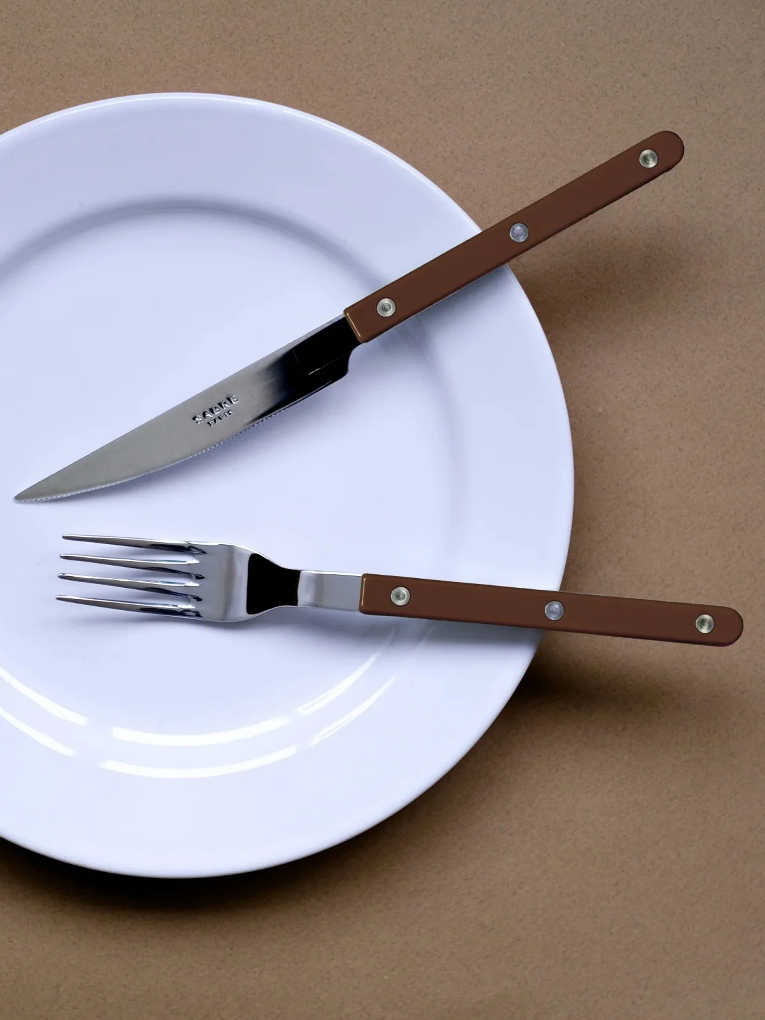Sabre Paris Bistrot Cutlery - Chocolate - Image 2