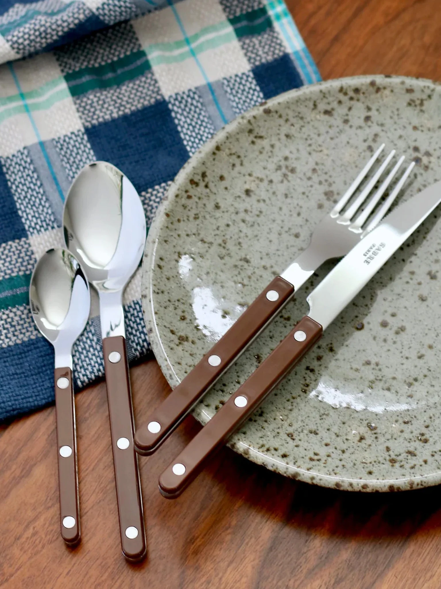 Sabre Paris Bistrot Cutlery - Chocolate - Image 3