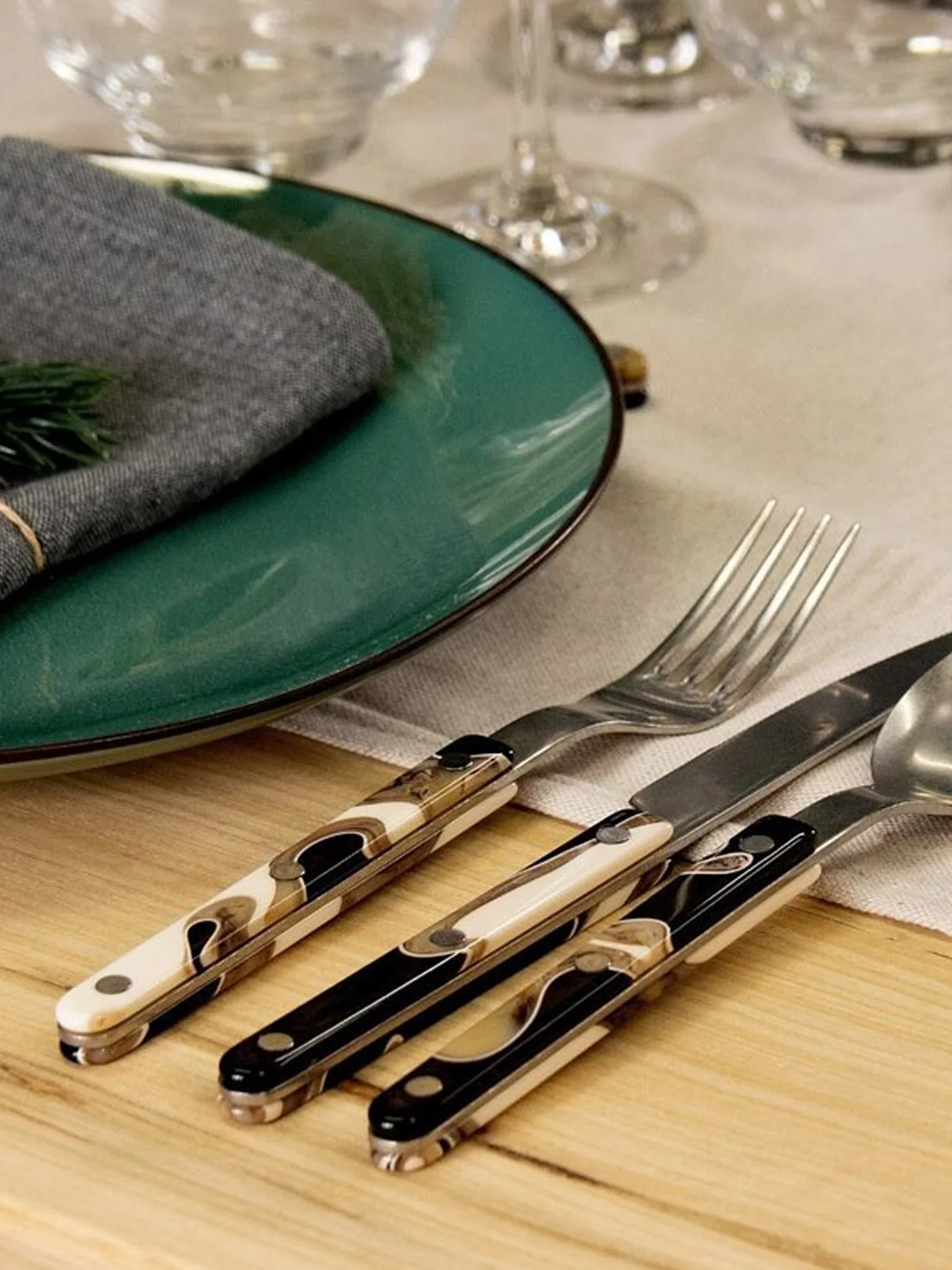 Sabre Paris Bistrot Cutlery - Dune Black - Image 3