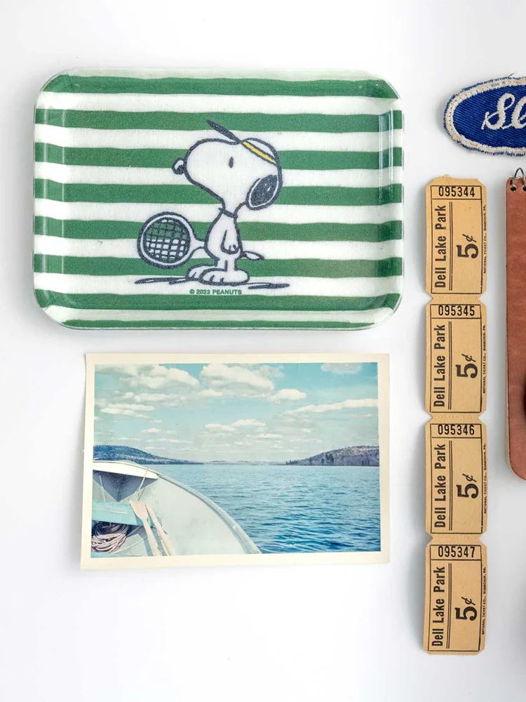 Snoopy Mini Tray - Tennis (15x11 cm) - Image 2