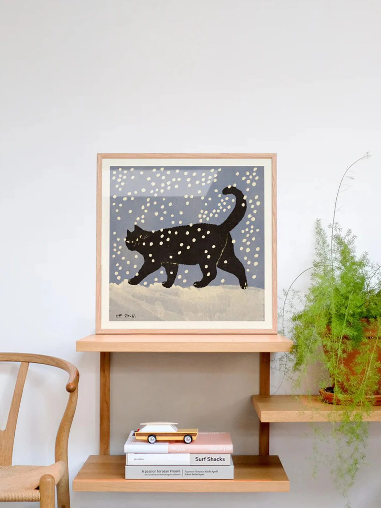 Snow Cat by Eniko Eged (50x50cm) - Image 2