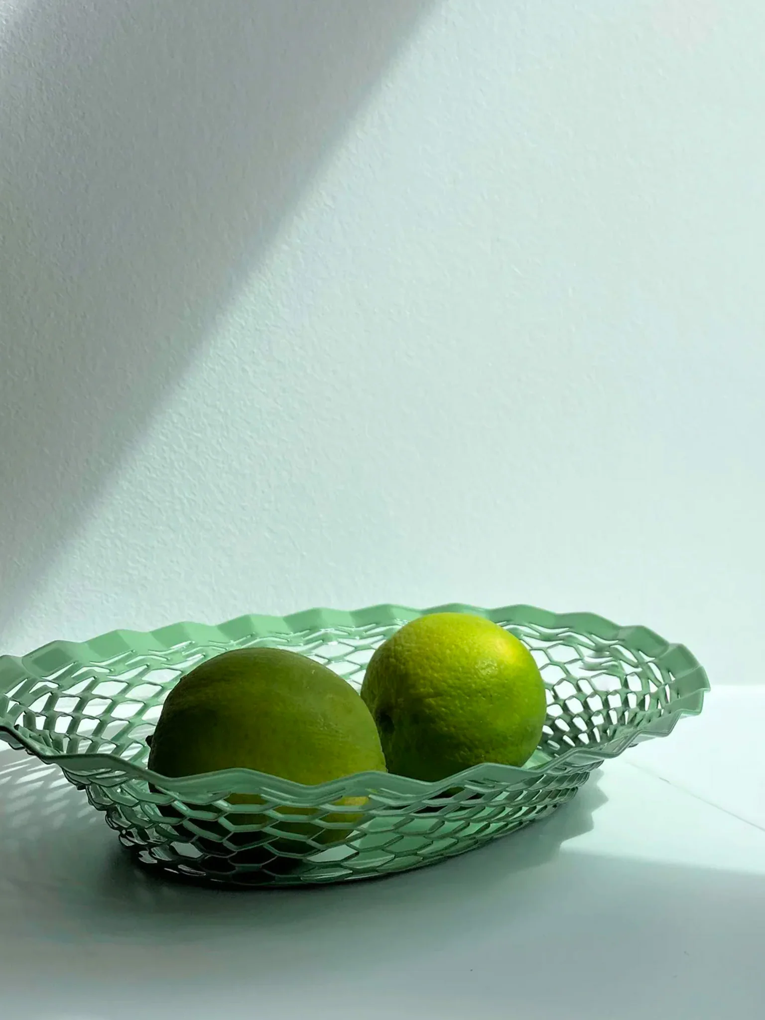 Stainless Steel Bread & Food Basket - Pastel Green - Image 2
