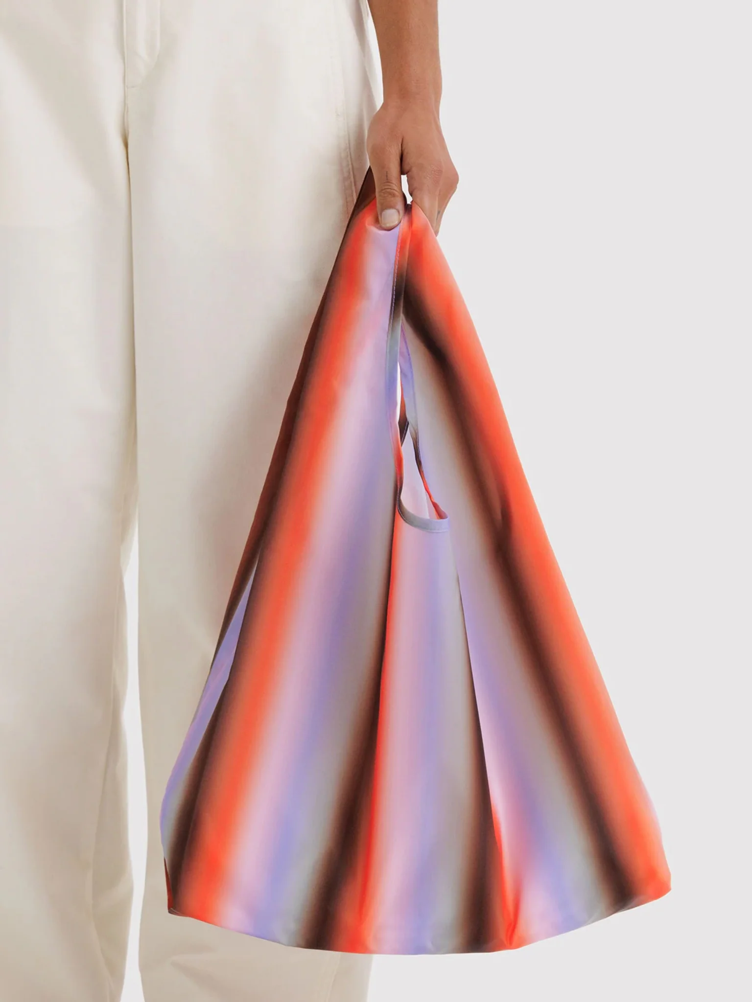 Standard Baggu - Gradient Stripe Poppy & Lilac - Image 2