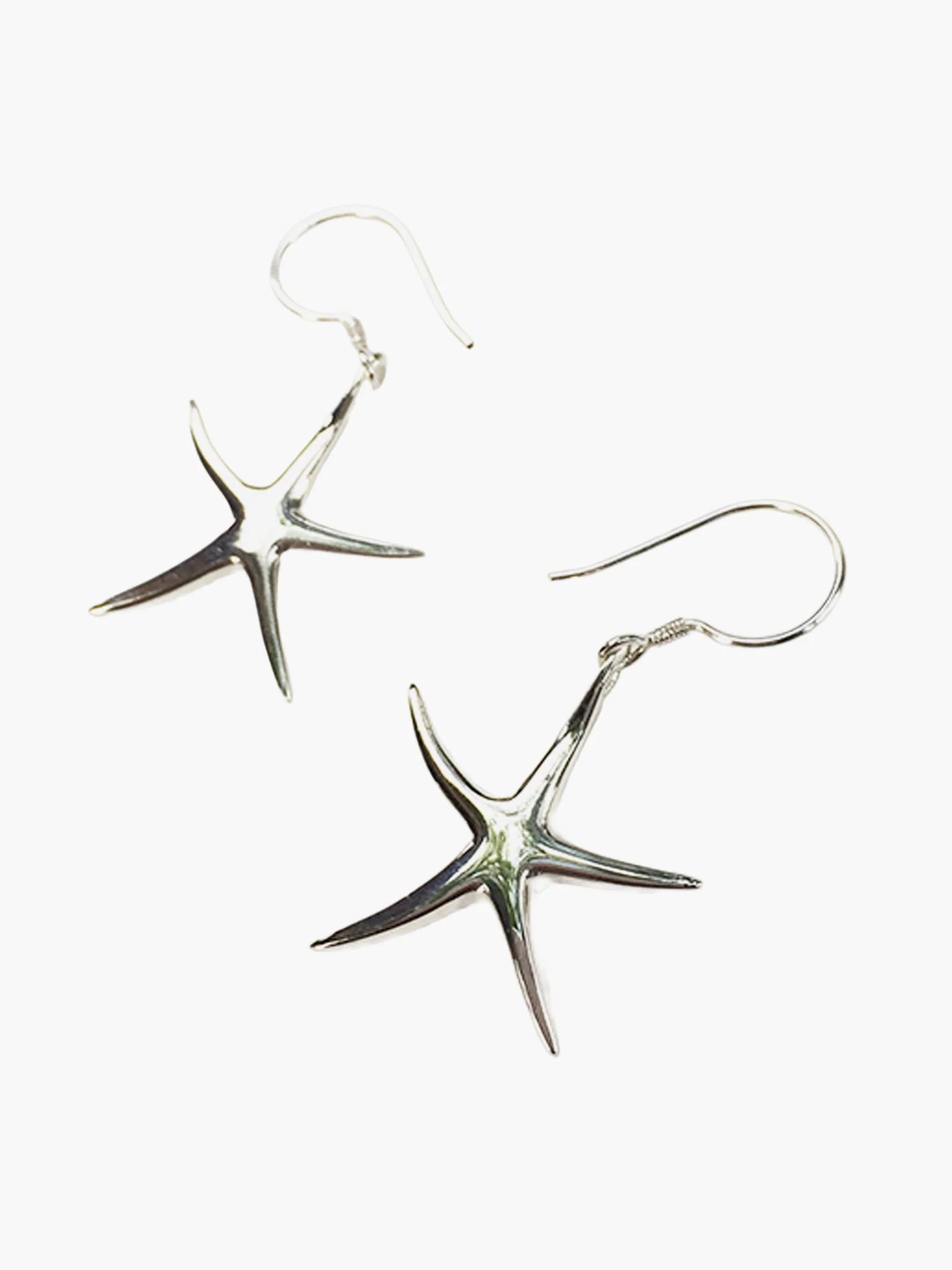 Starfish Earrings - Silver