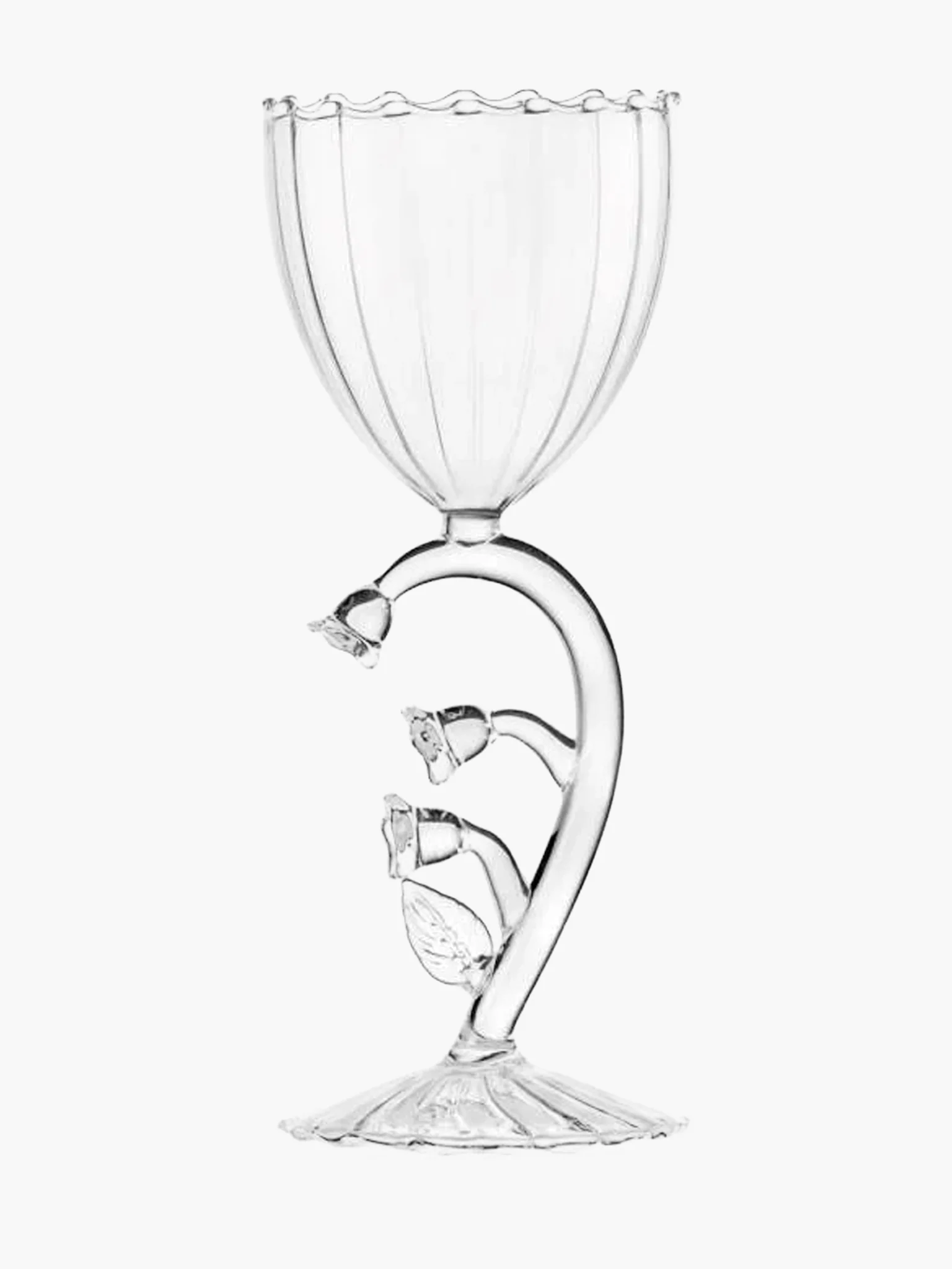 Stemmed Wine Glass - Lily of the Valley Clear