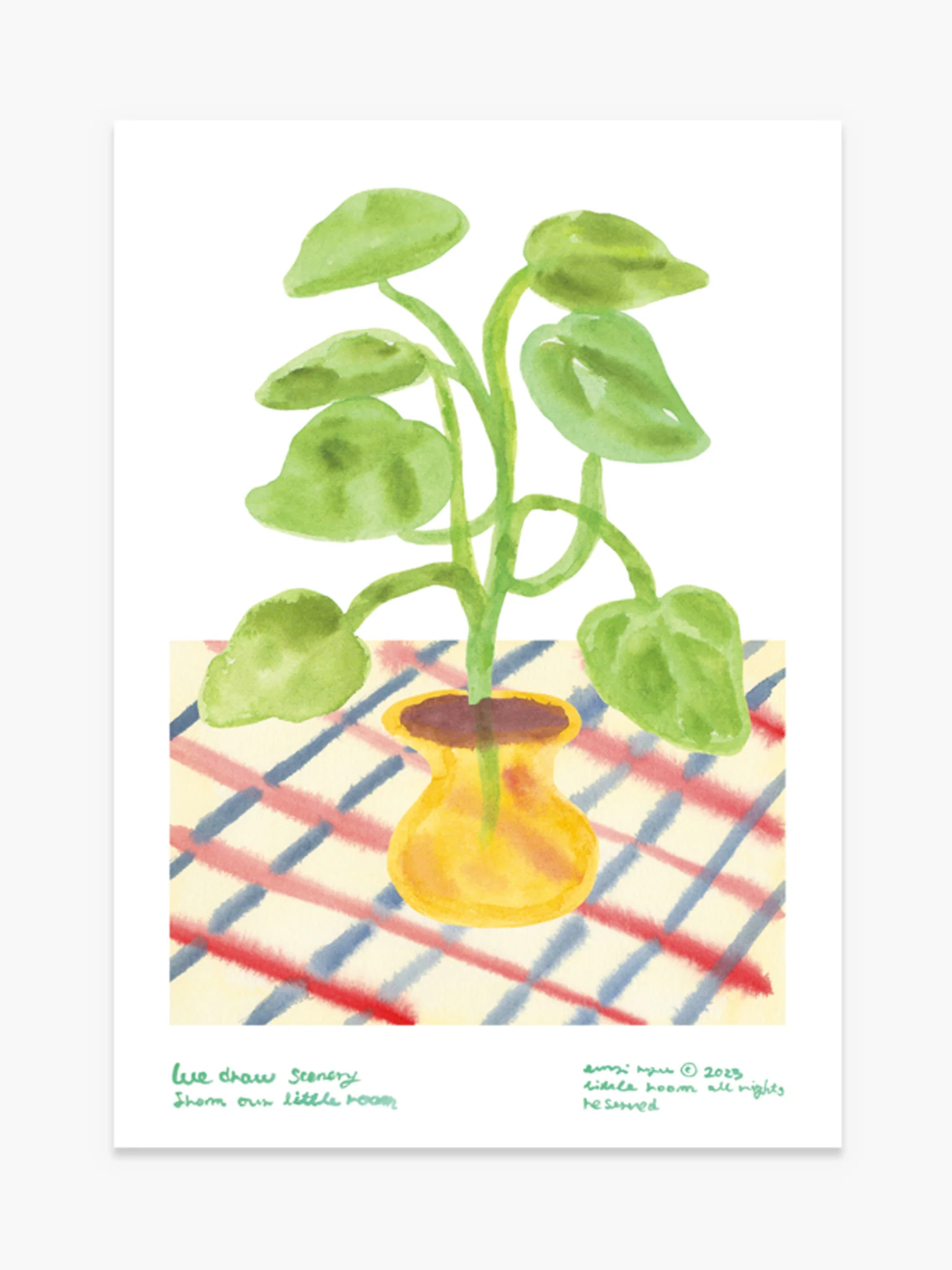 Still Life with Yellow & Green Poster by little room (A3)