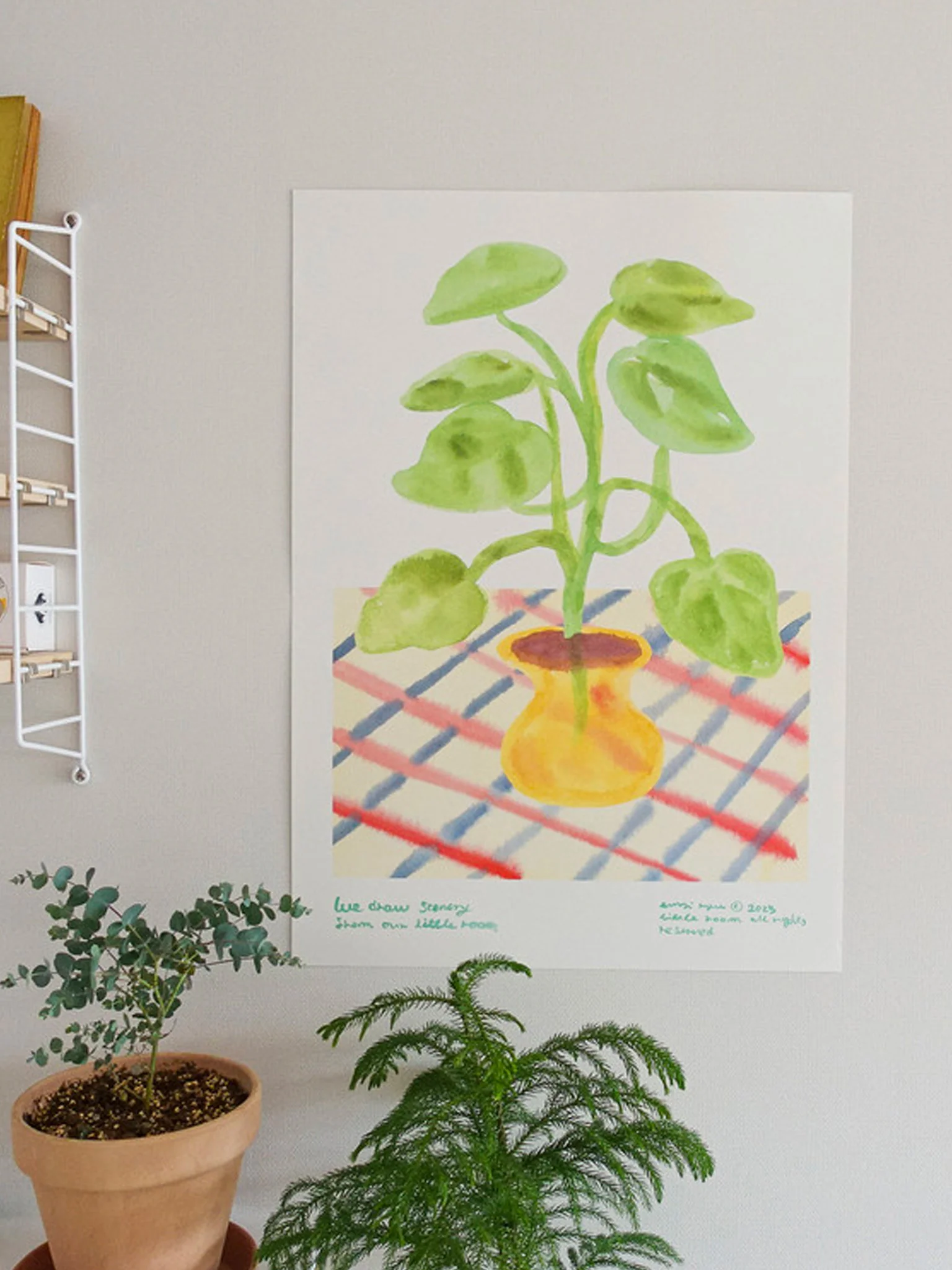 Still Life with Yellow & Green Poster by little room (A3) - Image 3