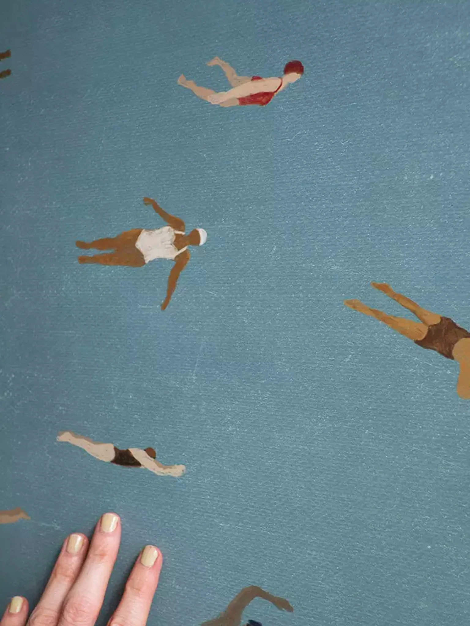 Swimmers Poster by Elizabeth Dunker (50x70cm) - Image 2