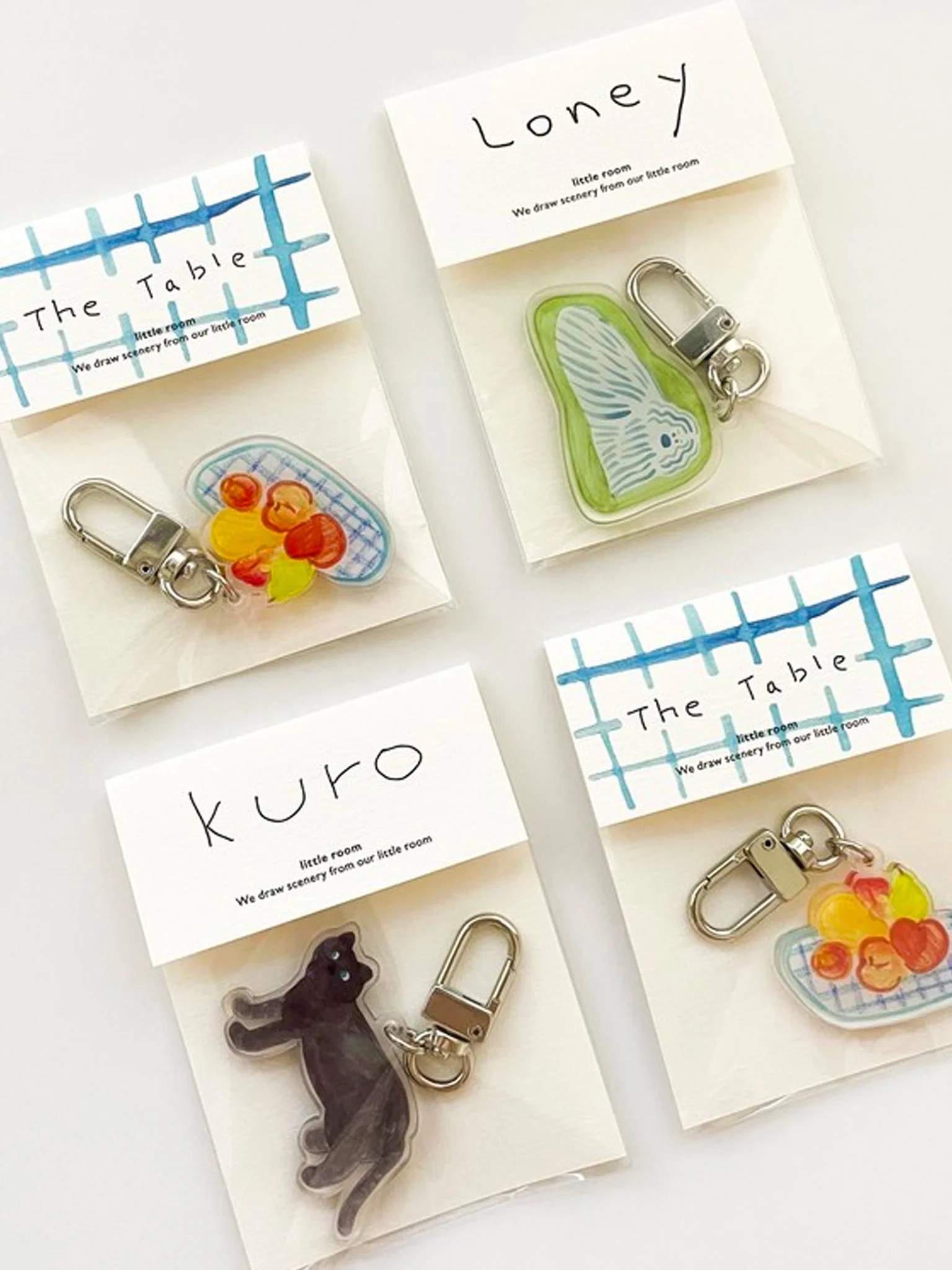 The Table Drawing Keychain by little room - Image 3