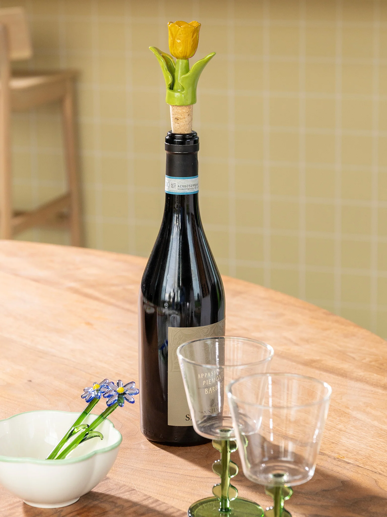 Tulip Bottle Stopper - Yellow - Image 3
