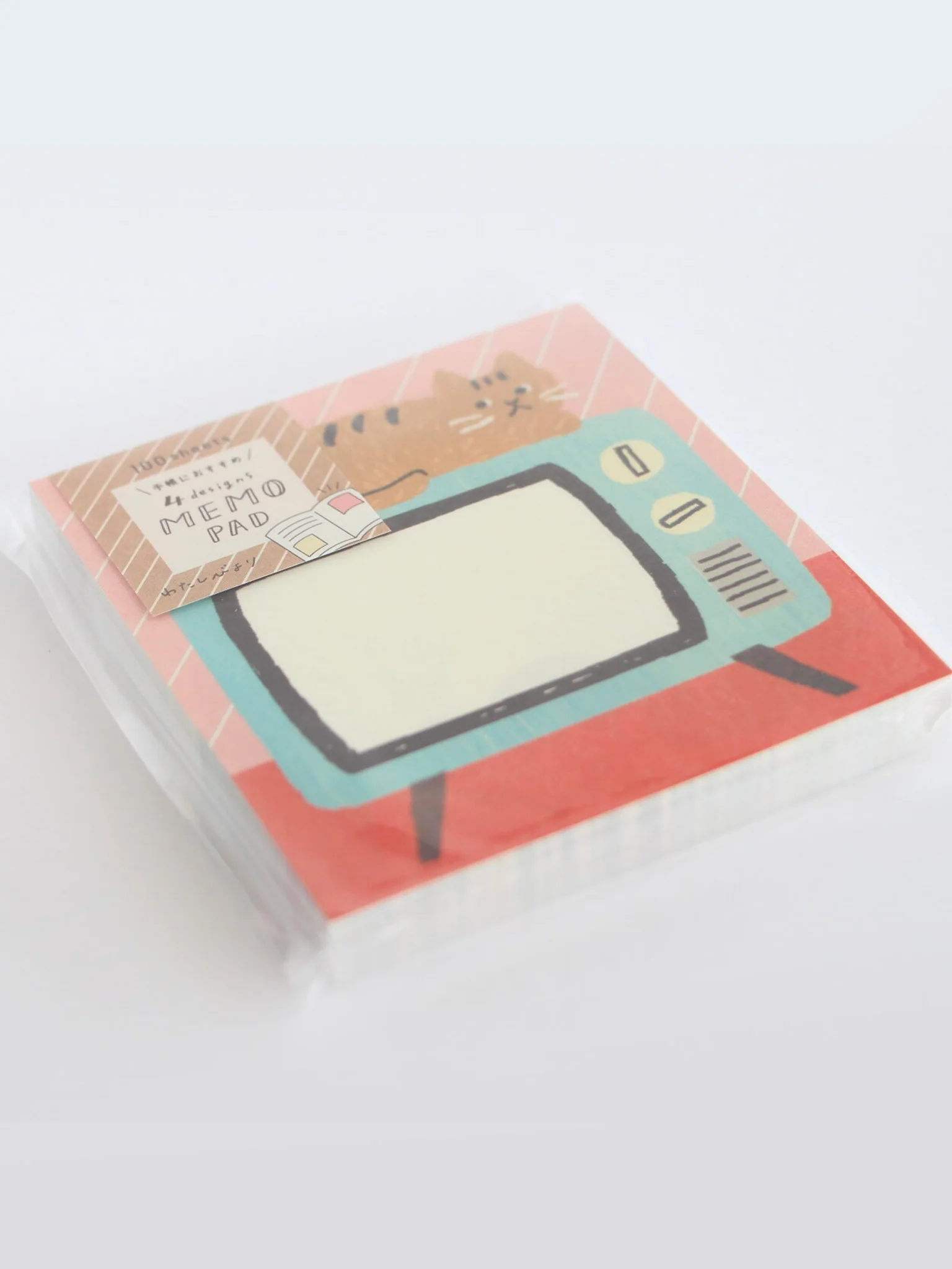 Watashi Biyori Memo Pad - House & Cat - Image 3