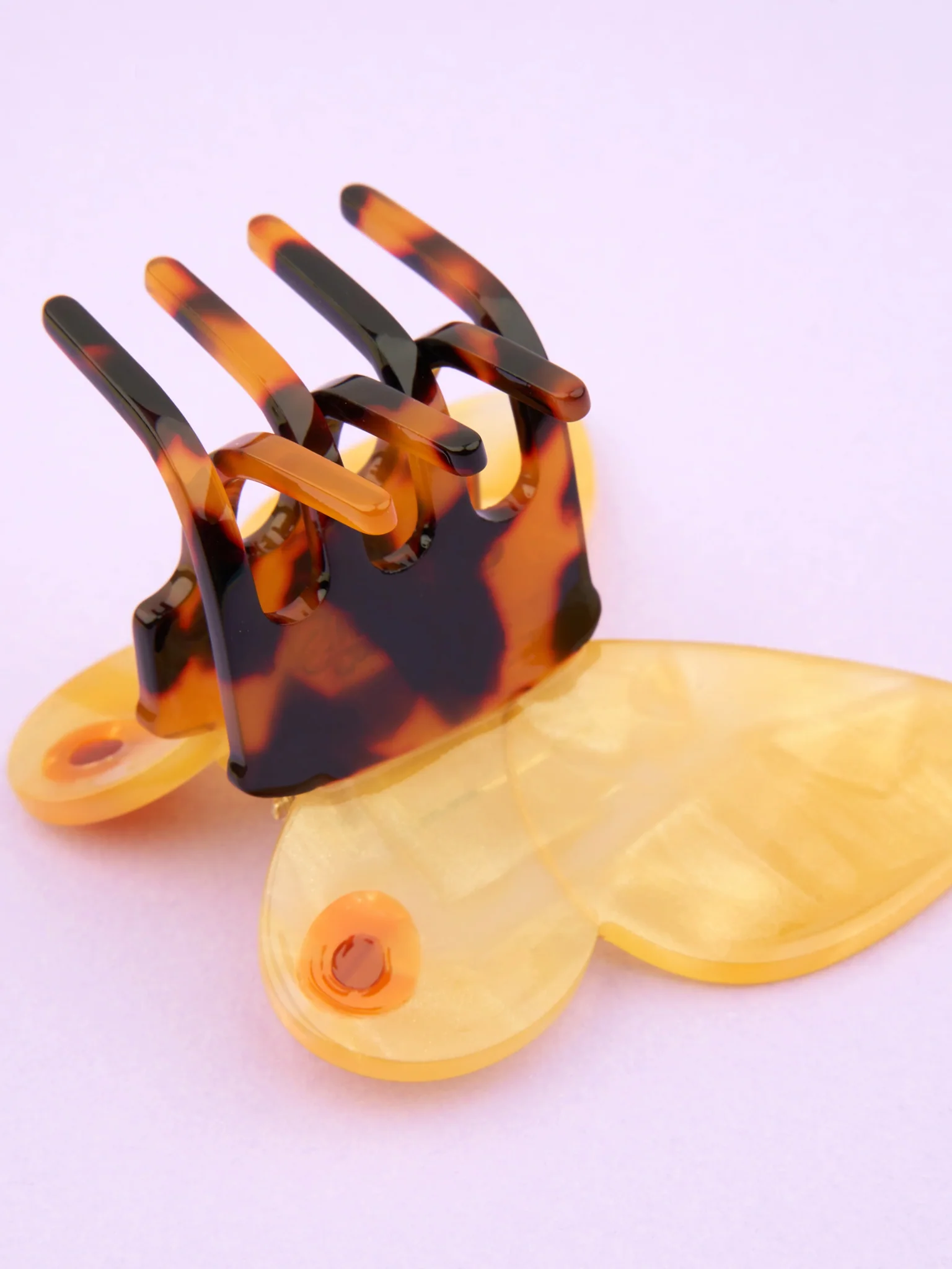 Yellow Butterfly Hair Claw - Image 4