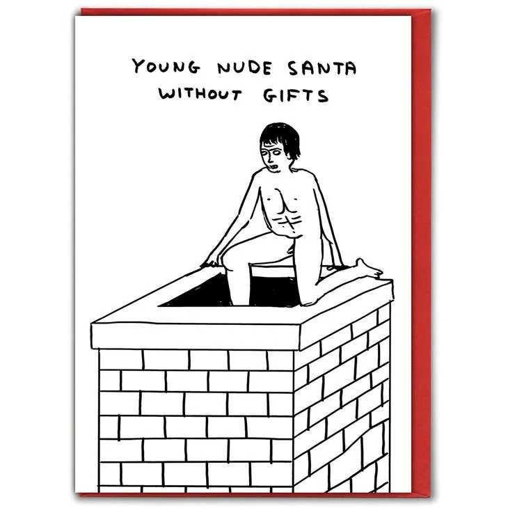 Young Nude Santa Christmas Card x David Shrigley - Image 2