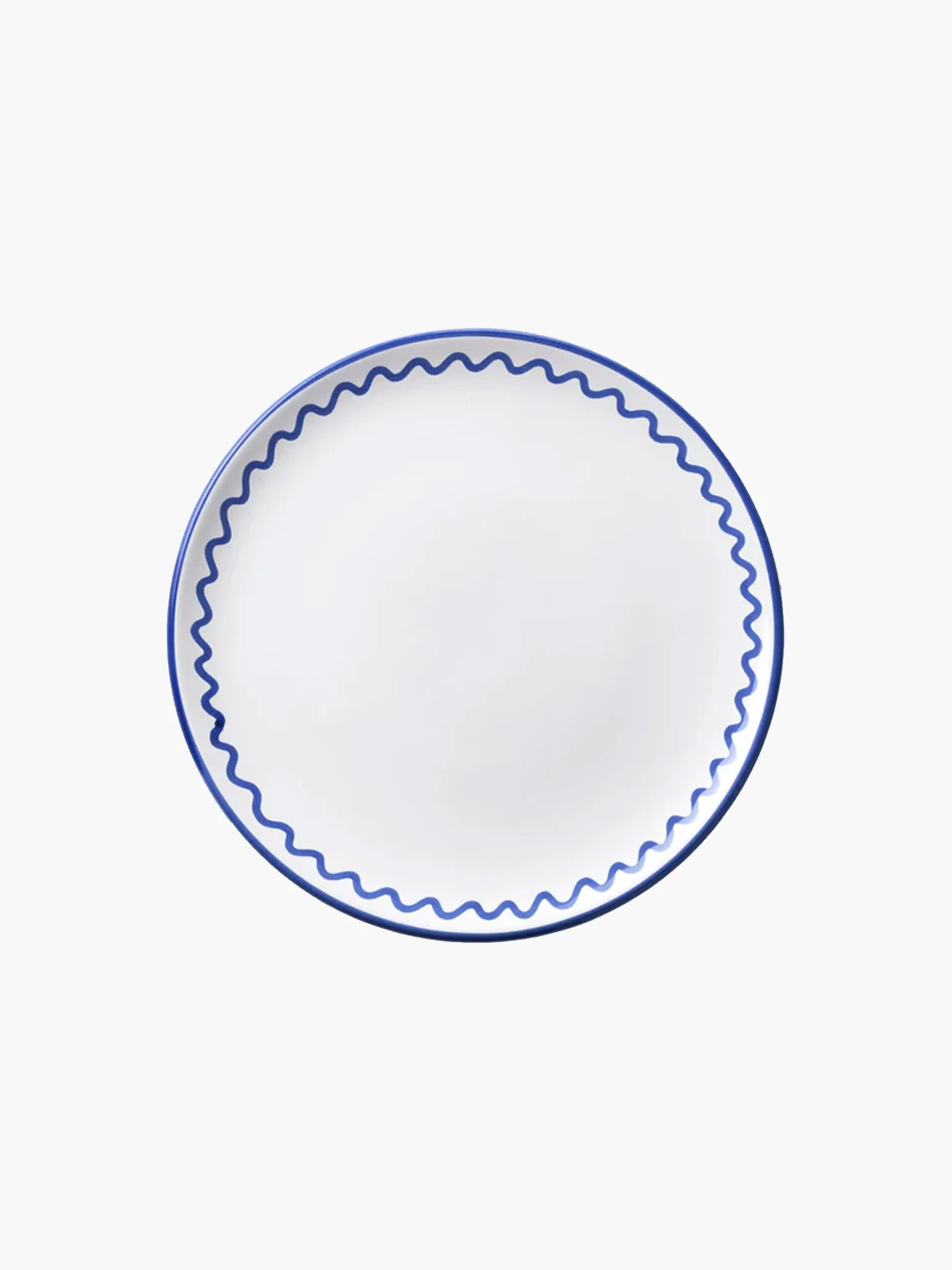 Zigzag Lunch Plate (21cm) - Royal Blue
