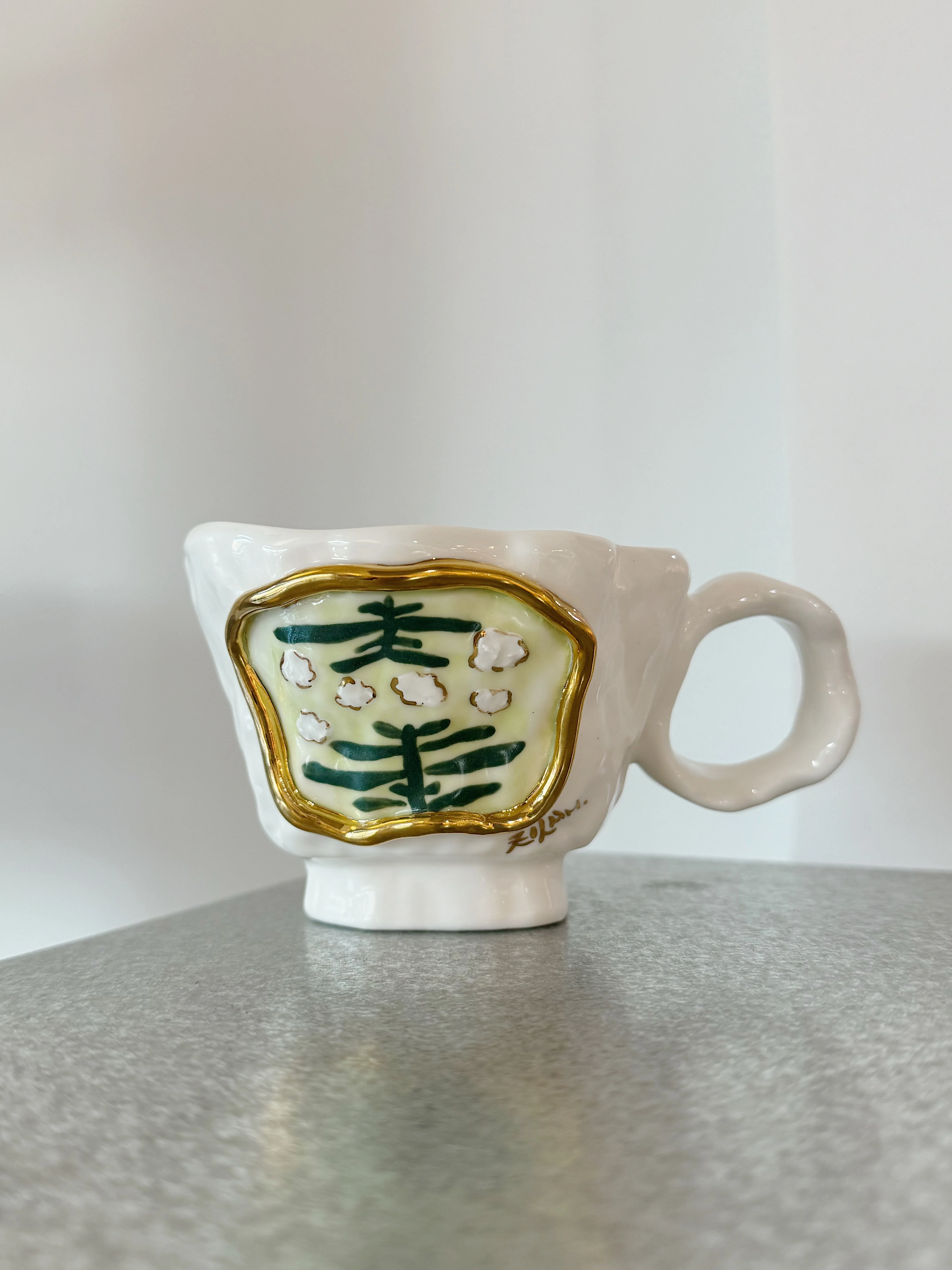 Zilan Mug #413 - White Lily - Image 2